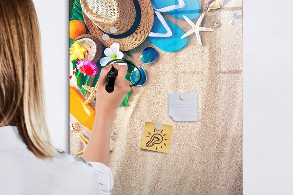 Tablă magnetică de scris O tablă creativă pentru amintiri de vacanță