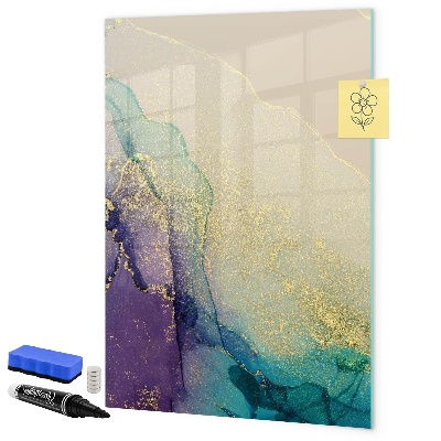 Tablă magnetică de scris Amintiri colorate pe o placă de plută