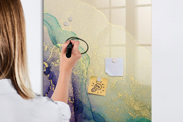 Tablă magnetică de scris Amintiri colorate pe o placă de plută