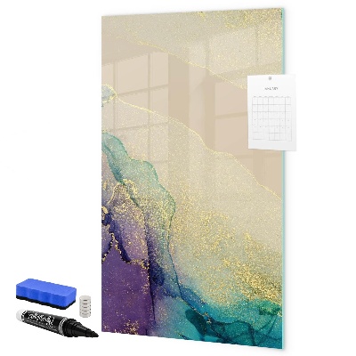 Tablă magnetică de scris Amintiri colorate pe o placă de plută
