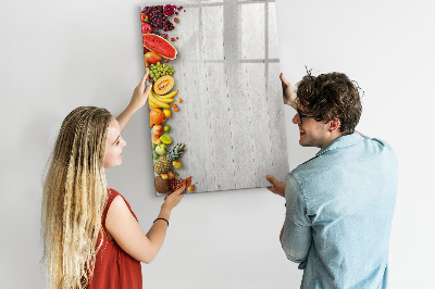 Tablă cu marker Tablă creativă cu fructe și fotografii
