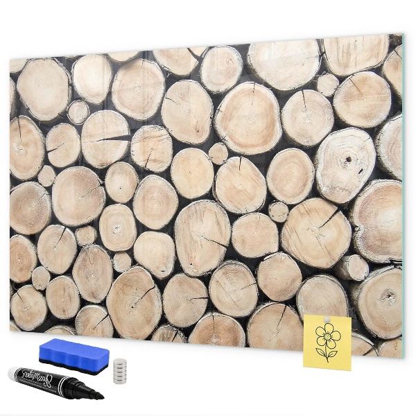Tablă magnetică de scris Lemn natural într-o versiune modernă