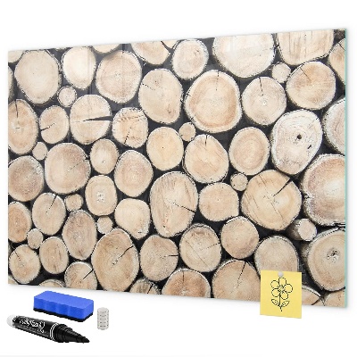 Tablă magnetică de scris Lemn natural într-o versiune modernă