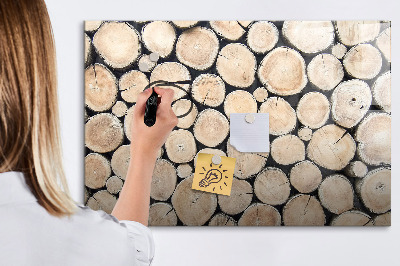 Tablă magnetică de scris Lemn natural într-o versiune modernă