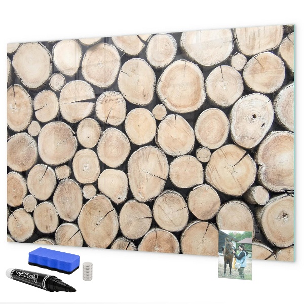 Tablă magnetică de scris Lemn natural într-o versiune modernă