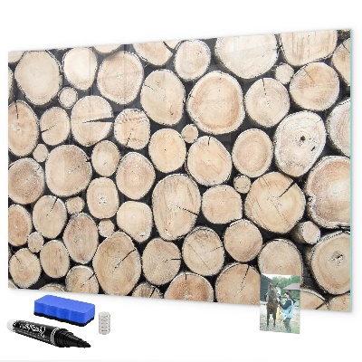 Tablă magnetică de scris Lemn natural într-o versiune modernă