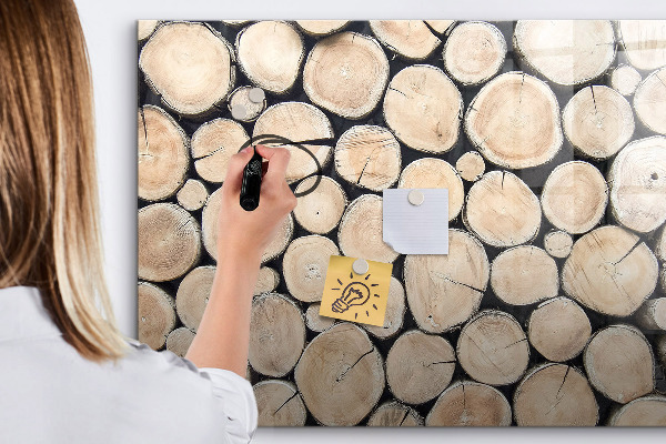 Tablă magnetică de scris Lemn natural într-o versiune modernă