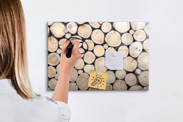 Tablă magnetică de scris Lemn natural într-o versiune modernă