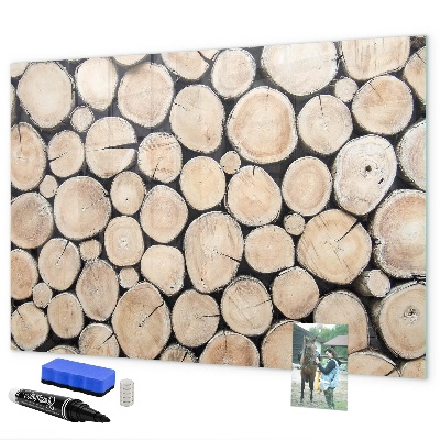 Tablă magnetică de scris Lemn natural într-o versiune modernă