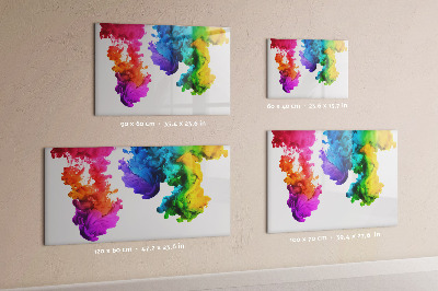 Tablă magnetică de scris Nori colorați cu fotografii personale