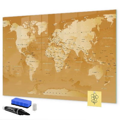Tablă magnetică de scris Planificator de hărți interactiv cu fotografii