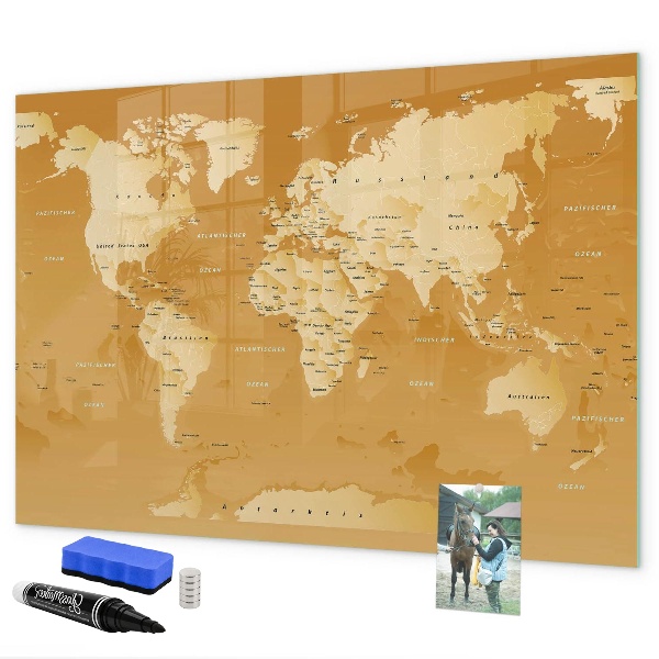 Tablă magnetică de scris Planificator de hărți interactiv cu fotografii