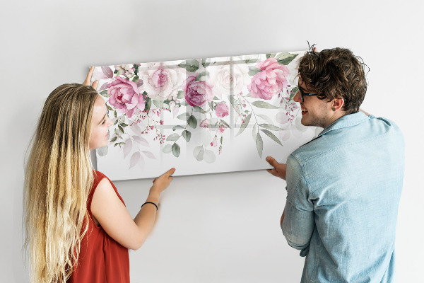 Tablă magnetică de scris Panou floral pentru fotografii și notițe