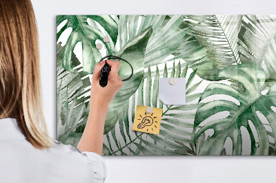 Tablă magnetică de scris Poster verde cu fotografii și accesorii