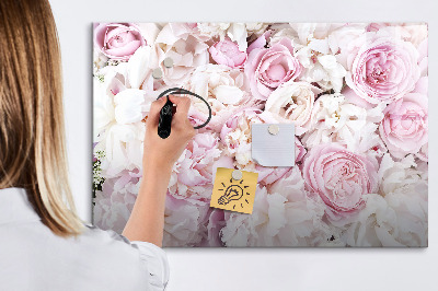 Tablă cu marker Tablă florală pentru notițe și fotografii