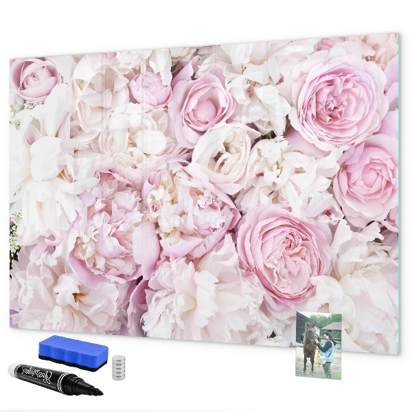 Tablă cu marker Tablă florală pentru notițe și fotografii
