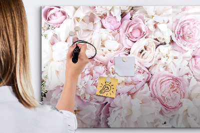 Tablă cu marker Tablă florală pentru notițe și fotografii