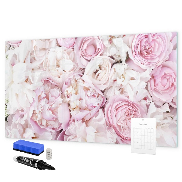 Tablă cu marker Tablă florală pentru notițe și fotografii