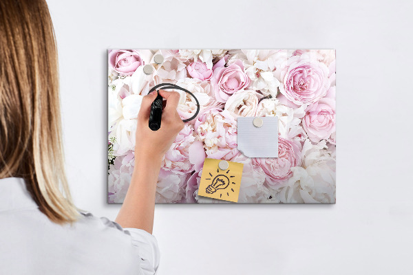 Tablă cu marker Tablă florală pentru notițe și fotografii