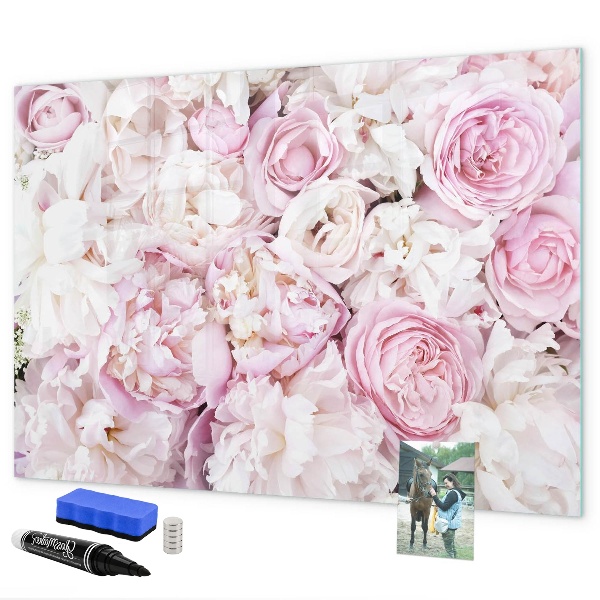 Tablă cu marker Tablă florală pentru notițe și fotografii