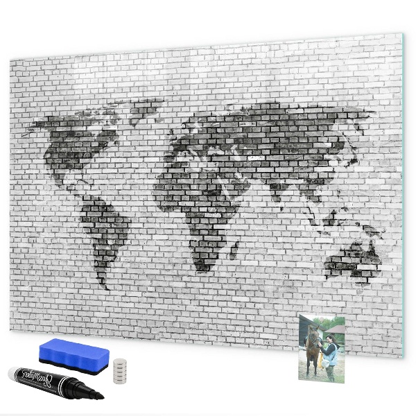 Tablă cu marker Hartă interactivă pentru afișarea fotografiilor