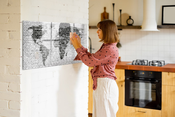 Tablă cu marker Hartă interactivă pentru afișarea fotografiilor