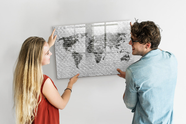 Tablă cu marker Hartă interactivă pentru afișarea fotografiilor