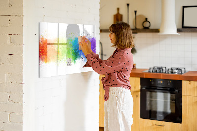 Tablă cu marker Tablă de fixare cu fotografii colorate