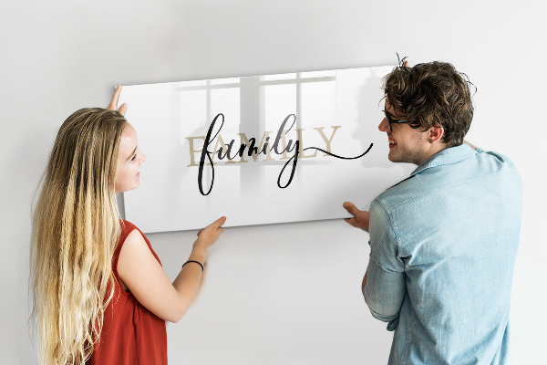 Tablă cu marker Amintiri de familie pe tablă