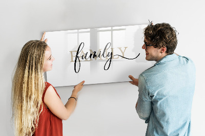 Tablă cu marker Amintiri de familie pe tablă