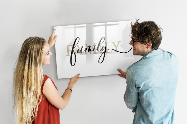 Tablă cu marker Amintiri de familie pe tablă