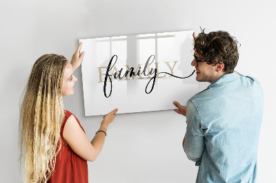 Tablă cu marker Amintiri de familie pe tablă