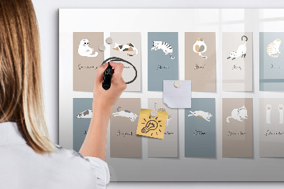 Tablă magnetică de scris Un calendar creativ pentru fiecare anotimp