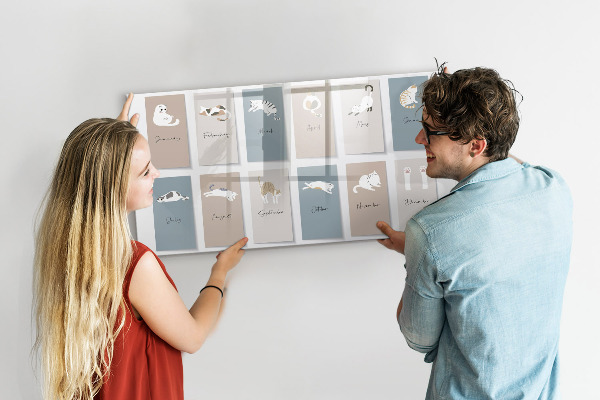 Tablă magnetică de scris Un calendar creativ pentru fiecare anotimp