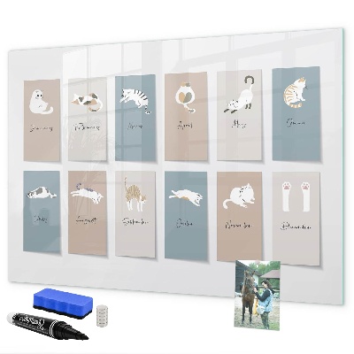 Tablă magnetică de scris Un calendar creativ pentru fiecare anotimp