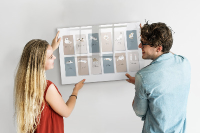 Tablă magnetică de scris Un calendar creativ pentru fiecare anotimp