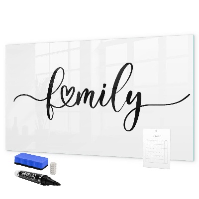 Tablă cu marker Amintiri de familie pe perete