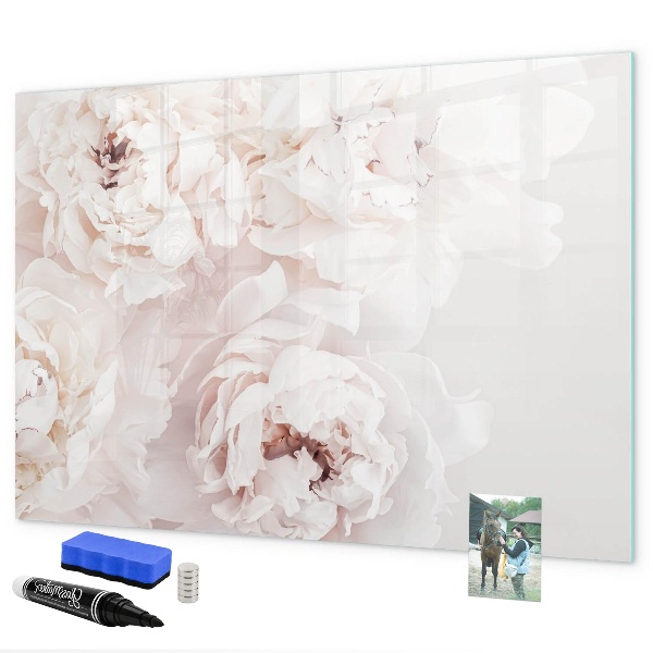 Tablă cu marker Motiv floral cu spațiu pentru fotografii