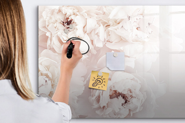 Tablă cu marker Motiv floral cu spațiu pentru fotografii