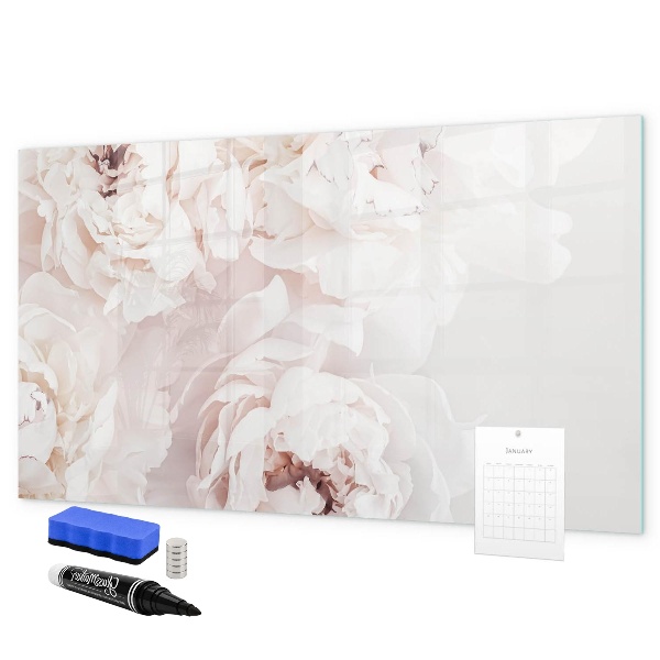 Tablă cu marker Motiv floral cu spațiu pentru fotografii