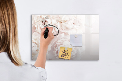 Tablă cu marker Motiv floral cu spațiu pentru fotografii