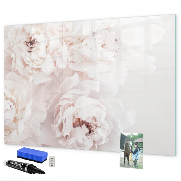 Tablă cu marker Motiv floral cu spațiu pentru fotografii