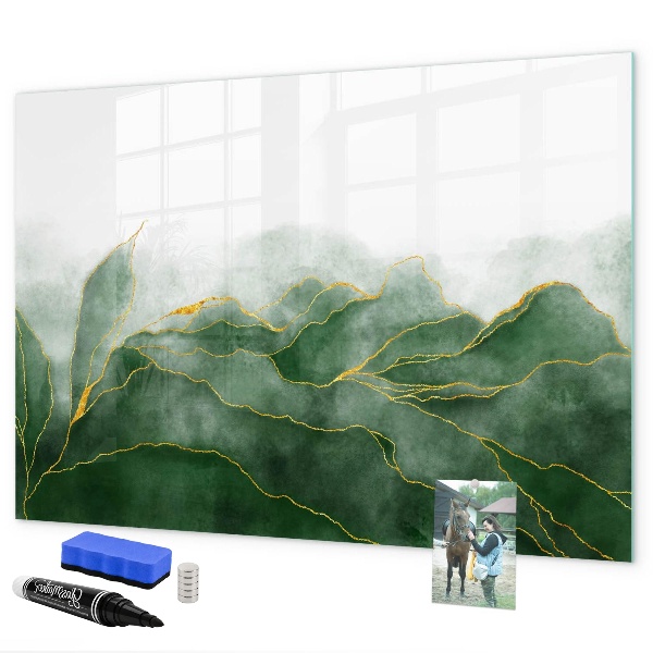 Tablă cu marker Tablă verde pentru fotografii și notițe