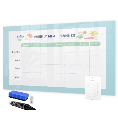 Tablă cu marker Planificator de mese pentru fiecare săptămână