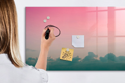 Tablă magnetică de scris O tablă colorată pentru notițe și fotografii