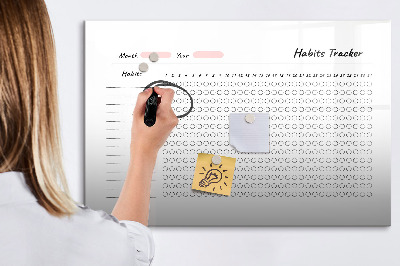 Tablă cu marker Urmărirea obiceiurilor cu o abordare modernă