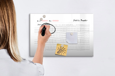 Tablă cu marker Urmărirea obiceiurilor cu o abordare modernă