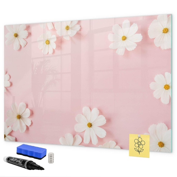 Tablă cu marker Motiv floral pentru prezentare foto