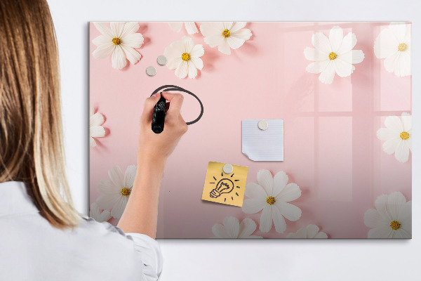 Tablă cu marker Motiv floral pentru prezentare foto