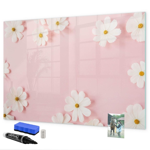Tablă cu marker Motiv floral pentru prezentare foto